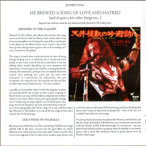 lataa albumi Jethro Tull - Minstrel In The Gallery The 40th Anniversary Edition