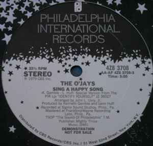 The O'Jays - Sing A Happy Song / Get On Out And Party album cover