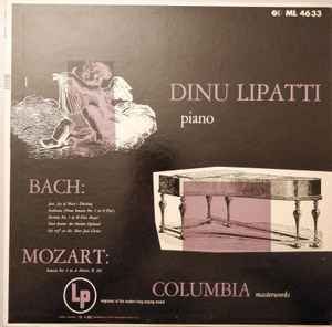 Dinu Lipatti - Bach, Mozart album cover