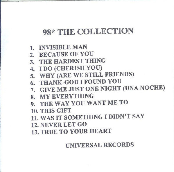 Ninety-Eight Degrees – The Collection (2002, CD) - Discogs