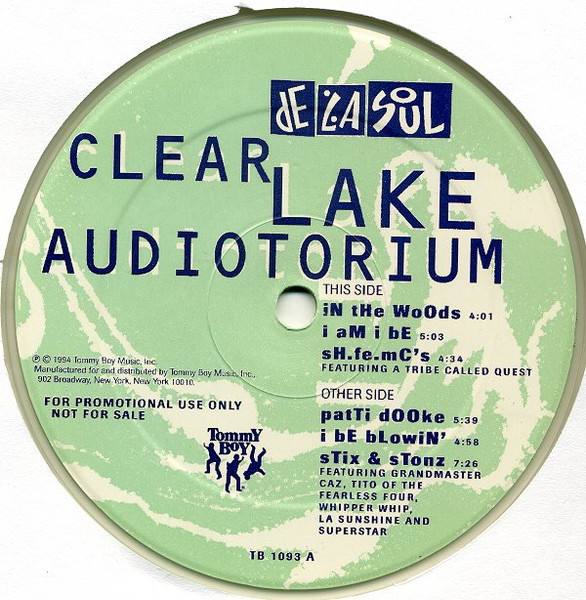 De La Soul – Clear Lake Audiotorium (Clear Light Mint Green, Vinyl 