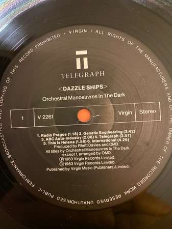 OMD – Dazzle Ships (1983, Gatefold, Vinyl) - Discogs