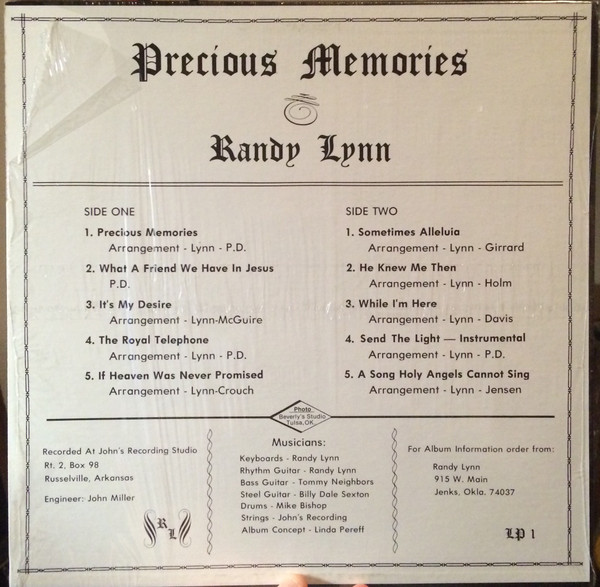 descargar álbum Randy Lynn - Precious Memories