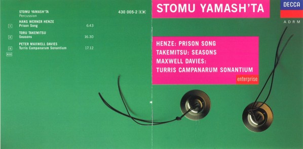 baixar álbum Stomu Yamash'ta Henze Takemitsu Maxwell Davies - Prison Song Seasons Turris Campanarum Sonantium