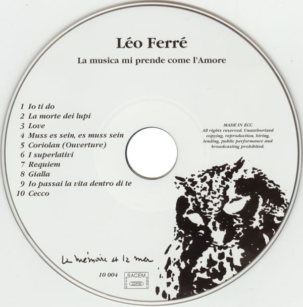 last ned album Léo Ferré - La Musica Mi Prende Come LAmore