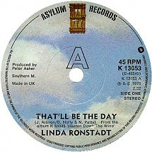 Linda Ronstadt – That'll Be The Day (1976, Vinyl) - Discogs