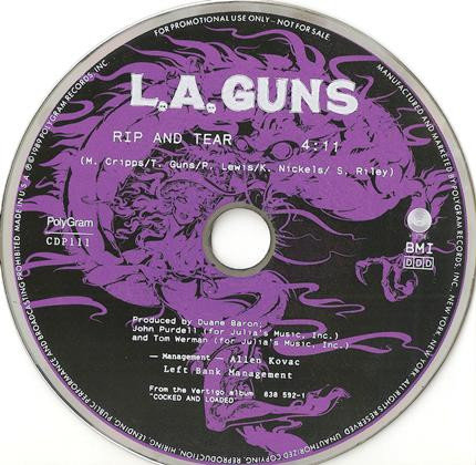 L A Guns Rip And Tear 19 Cd Discogs