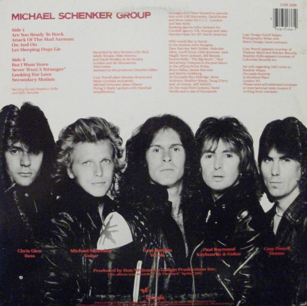 The Michael Schenker Group – MSG (1981, Vinyl) - Discogs