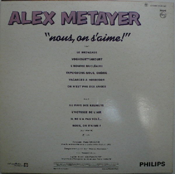 descargar álbum Alex Metayer - Nous On Saime