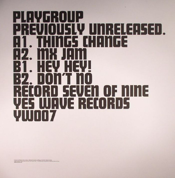 last ned album Playgroup - Previously Unreleased Record Seven Of Nine