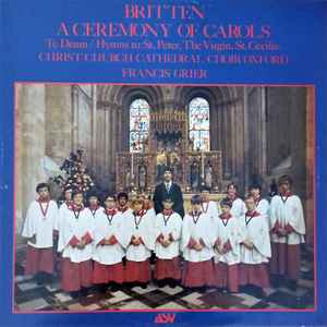 Benjamin Britten - A Ceremony Of Carols album cover