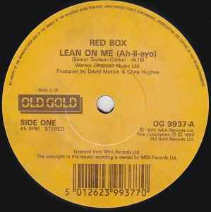 Red Box – Lean Me For America (1990, - Discogs