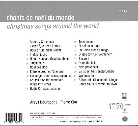baixar álbum Arsys Bourgogne, Pierre Cao - Chants De Noël Du Monde