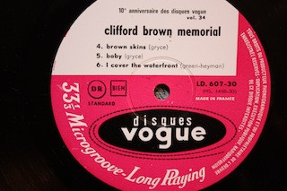 Clifford Brown - Memorial | Disques Vogue (LD 607-30) - 6