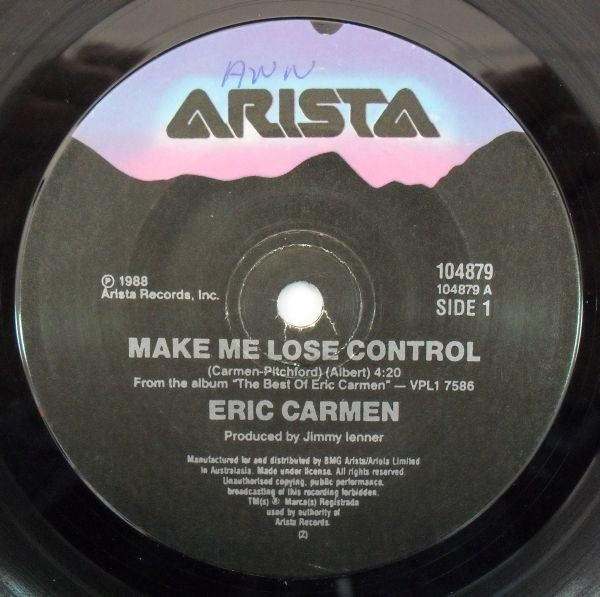 Eric Carmen – Make Me Lose Control (1988, Vinyl) - Discogs