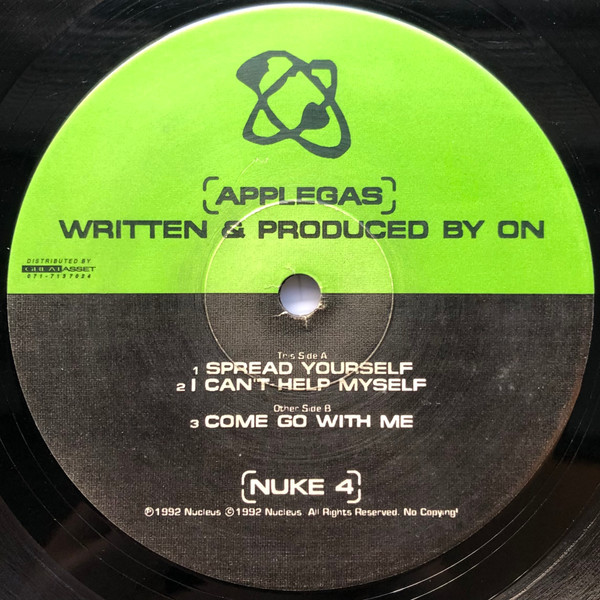 On – Applegas (1992, Vinyl) - Discogs