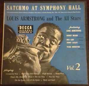 2 LP LOUIS ARMSTRONG & HIS ALL - STARS VOL. 2