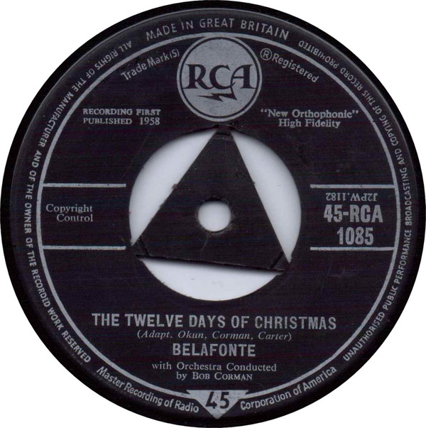 lataa albumi Belafonte With Orchestra Conducted By Bob Corman - The Twelve Days Of Christmas