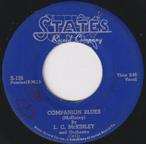 télécharger l'album LC McKinley - Companion Blues Weeping Willow Blues