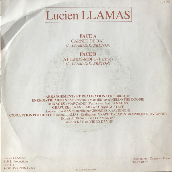 télécharger l'album Lucien Llamas - Carnet De Bal