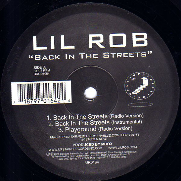 Lil Rob – Back In The Streets / Bring Out The Freak In You (2005, Vinyl) - Discogs