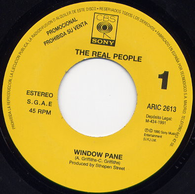 The Real People – Window Pane (1991, Vinyl) - Discogs