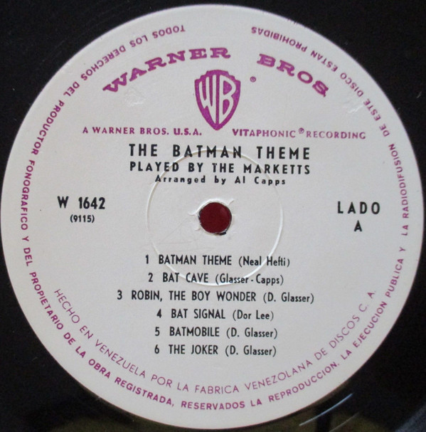 télécharger l'album The Marketts - The Batman Theme Played By The Marketts