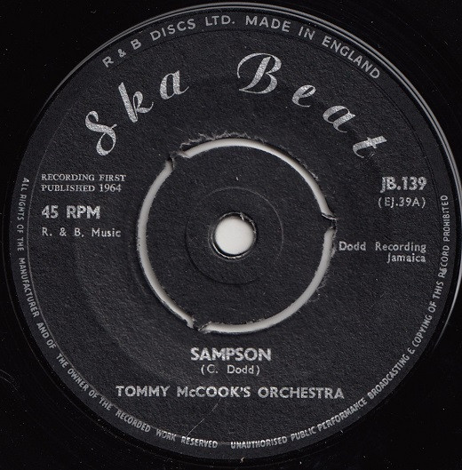 Tommy McCook's Orchestra / Roy And Paulette – Sampson / My Arms