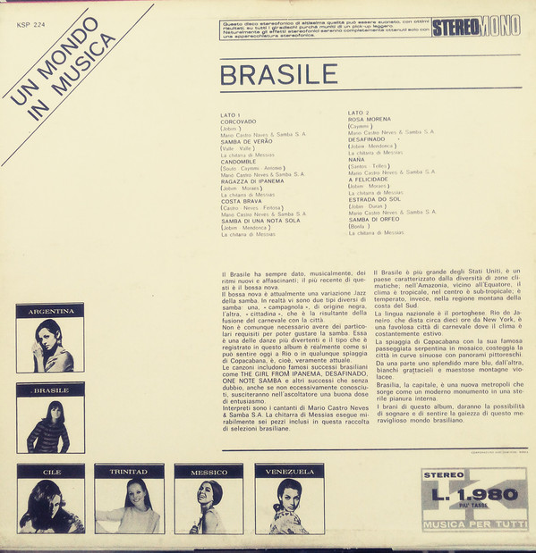 lataa albumi Various - Un Mondo In Musica Brasile