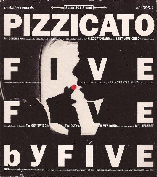 Pizzicato Five – Five By Five (1994, Vinyl) - Discogs