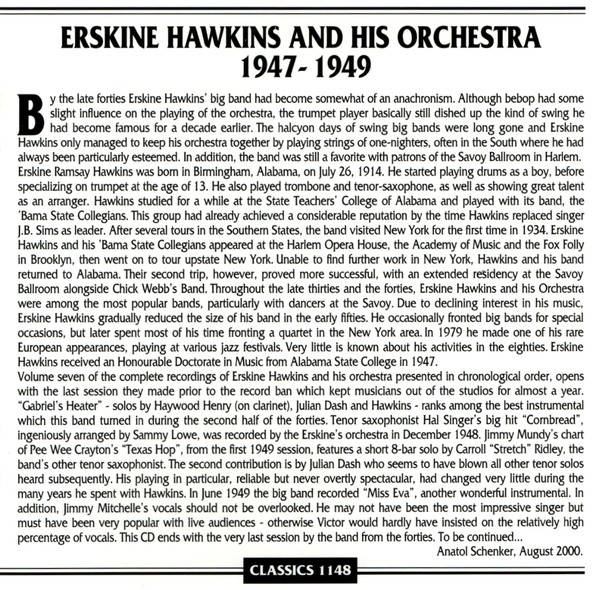 baixar álbum Erskine Hawkins And His Orchestra - 1947 1949