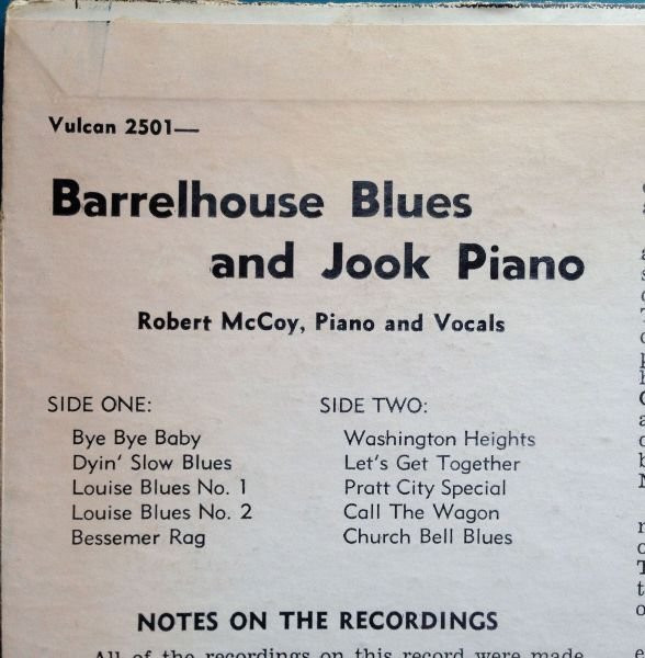 baixar álbum Download Robert McCoy - Barrel House Blues and Jook Piano album