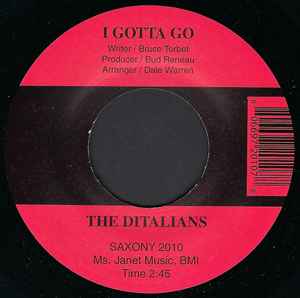 Ditalians - I Gotta Go / Bud's Blues album cover