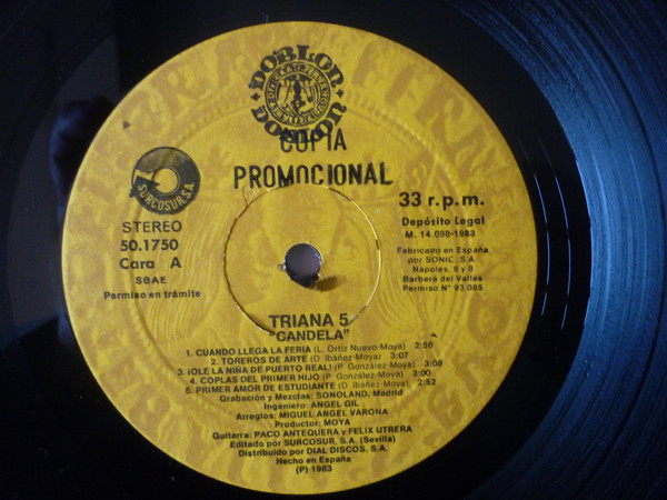 Triana – 5º Aniversario (1980, Gatefold, Vinyl) - Discogs