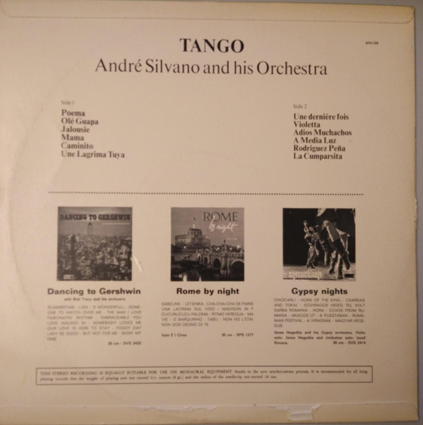 last ned album Andre Silvano And His Orchestra - Tango