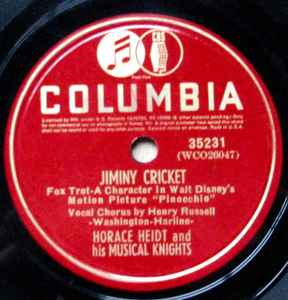 Horace Heidt And His Musical Knights - Jiminy Cricket / My Prayer album cover
