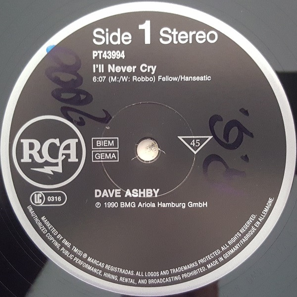 descargar álbum Dave Ashby - Ill Never Cry