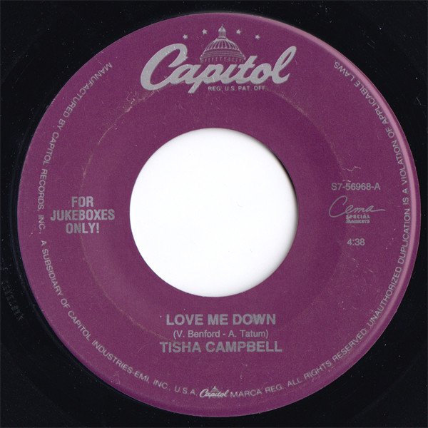 Tisha Campbell – Love Me Down (1992, Vinyl) - Discogs