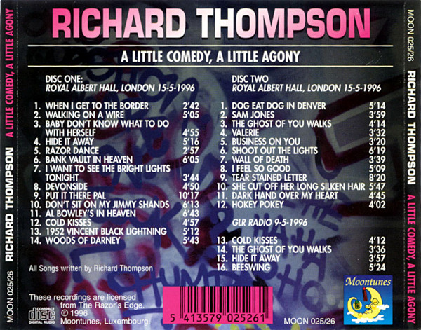 descargar álbum Richard Thompson - A little comedy A little Agony