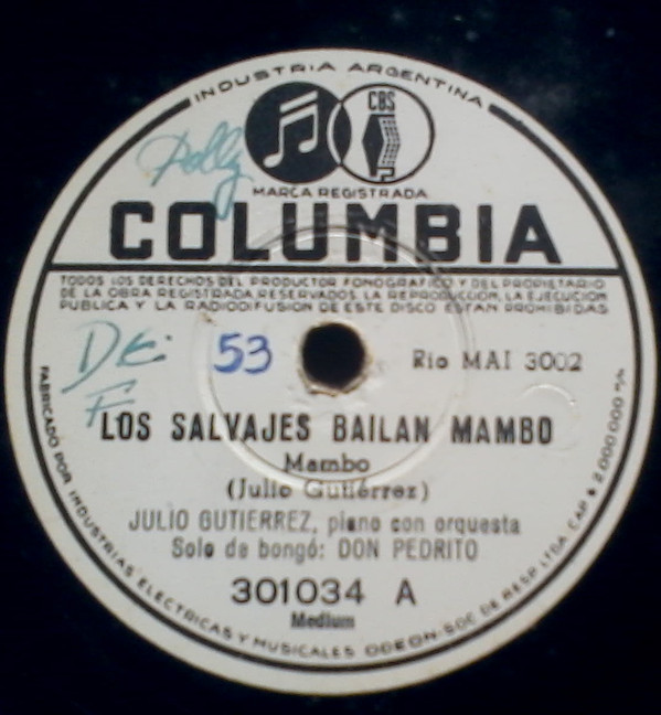 descargar álbum Julio Gutiérrez - Los Salvajes Bailan Mambo Brasil Mambo