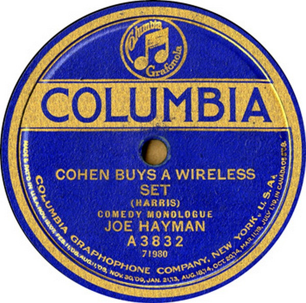 Album herunterladen Joe Hayman - Cohen Listens In On The Radio Cohen Buys A Wireless Set
