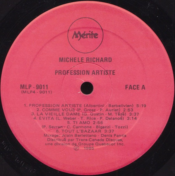 Album herunterladen Michèle Richard - Profession Artiste