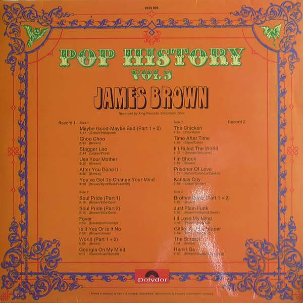 lataa albumi James Brown - Pop History Vol 3