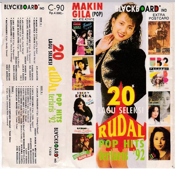 descargar álbum Various - 20 Lagu Seleksi Rudal Pop Hits Terlaris 92