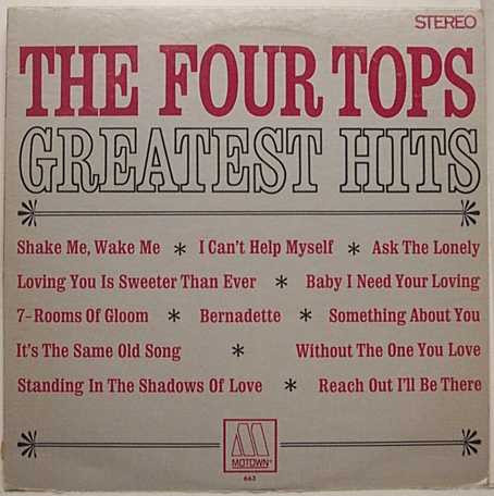 The Four Tops – Greatest Hits (1967, Hollywood Pressing, Vinyl