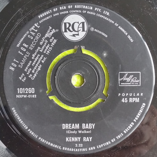 ladda ner album Kenny Ray Val Palmer - Dream Baby Love Letters