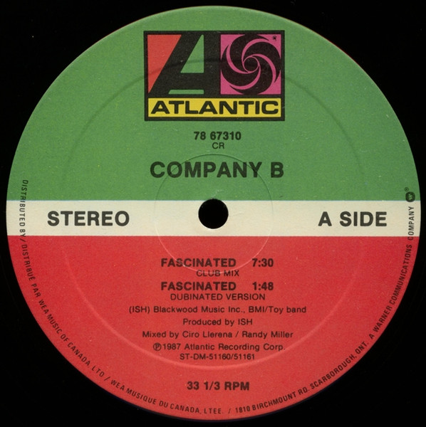 Company B – Fascinated (1987, Vinyl) - Discogs