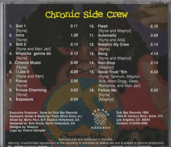 Chronic Side Crew – Focus (1998, CD) - Discogs