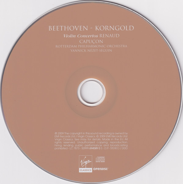 lataa albumi Beethoven, Korngold, Renaud Capuçon Rotterdam Philharmonic Orchestra, Yannick NézetSéguin - Violin Concertos