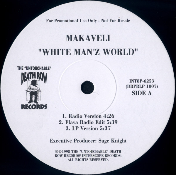 Makaveli – White Man'z World (1997, CDr) - Discogs